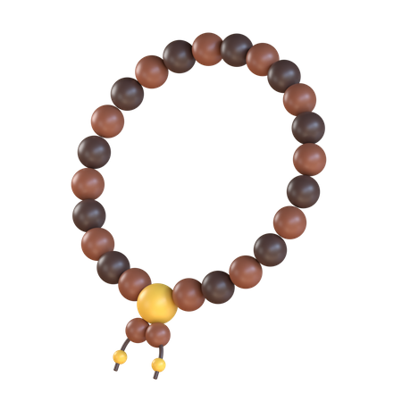 Beads Tasbih Prayer  3D Illustration