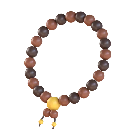 Beads Tasbih Prayer  3D Illustration