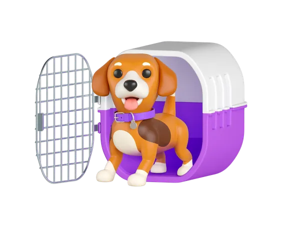 Beagle cage  3D Icon