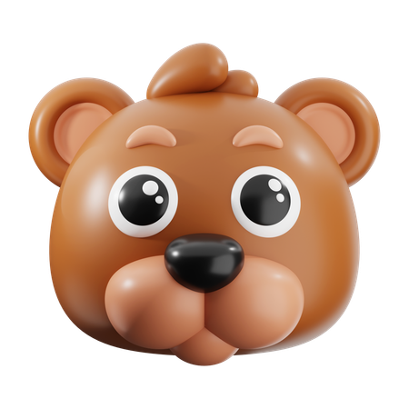 곰  3D Icon