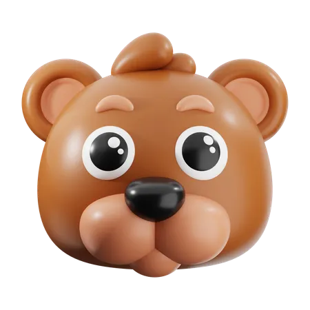 곰  3D Icon