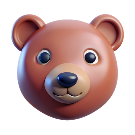 곰  3D Icon