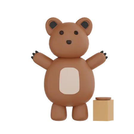 Bear  3D Illustration