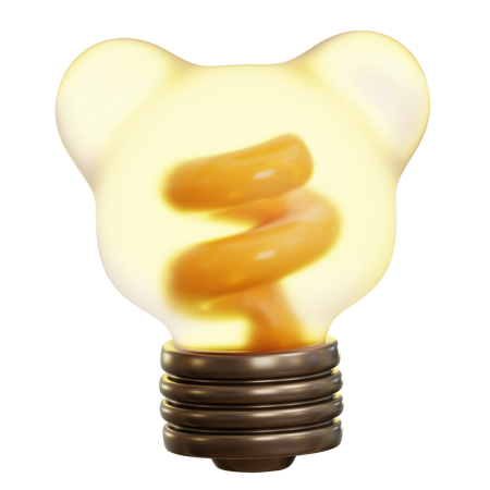 Bear Bulb  3D Icon