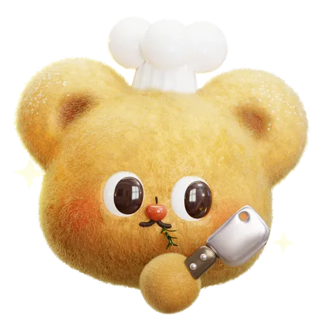 Bear Chef  3D Icon