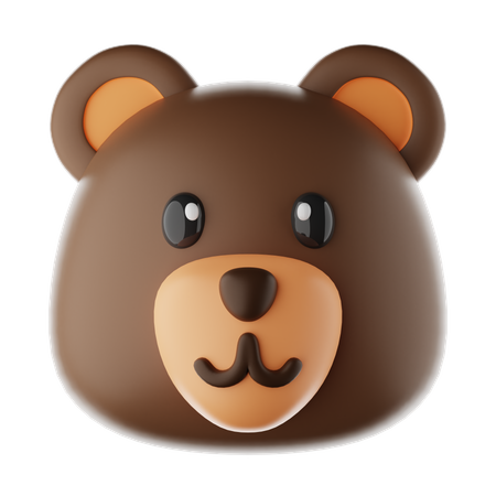 Bear Emoji  3D Icon