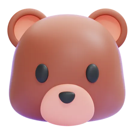 Bear Emoji 3D Icon