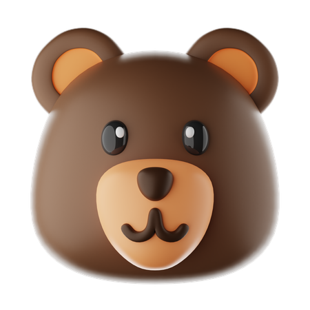 Bear Emoji  3D Icon