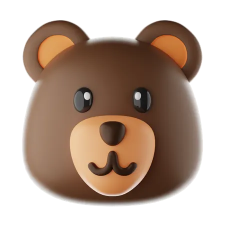 Bear Emoji  3D Icon