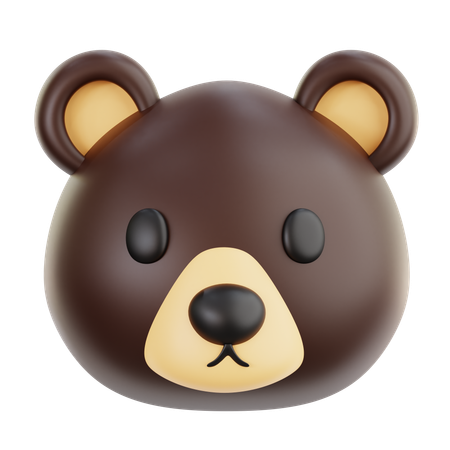 Bear Emoji  3D Icon