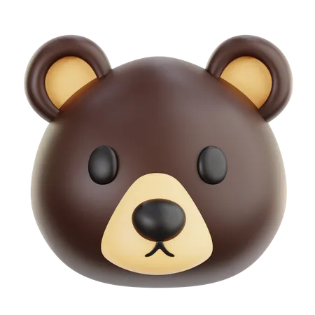 Bear Emoji  3D Icon