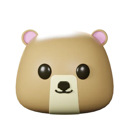 Bear Head  3D Icon