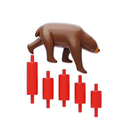 Bear Market  3D Icon