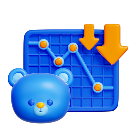 Bear Market  3D Icon