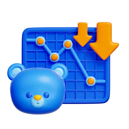 Bear Market  3D Icon