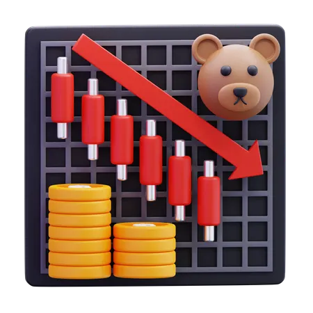 Bear Market  3D Icon
