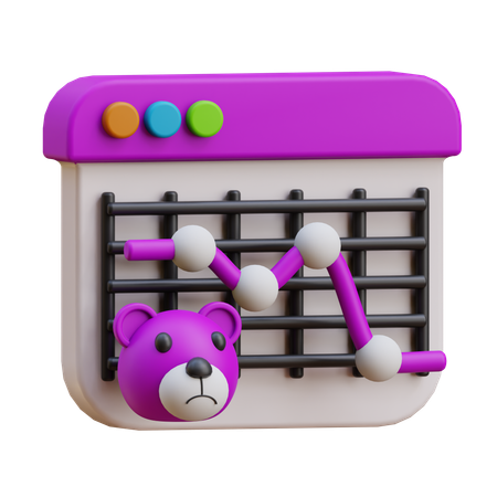 Bear Market  3D Icon