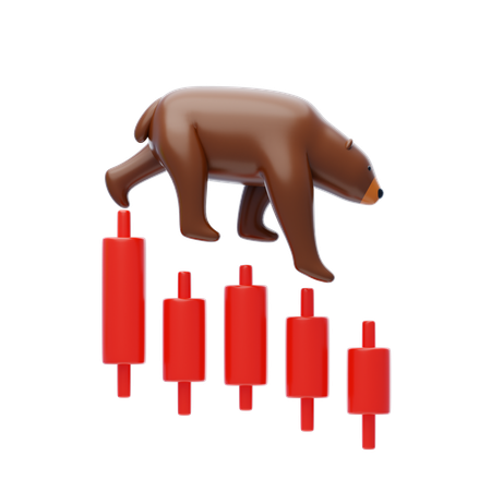 Bear Market  3D Icon