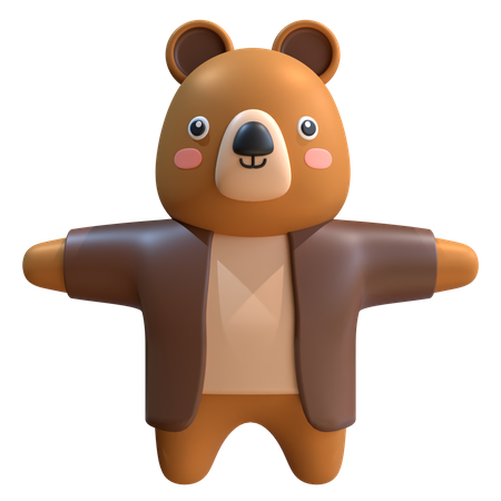 Bear Mascot  3D Illustration