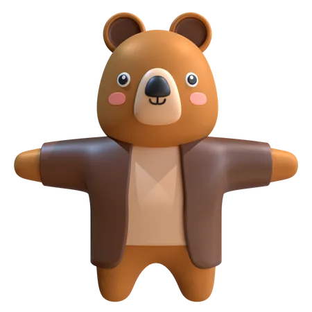 Bear Mascot 3D Illustration