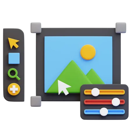 Bearbeitungssoftware  3D Icon