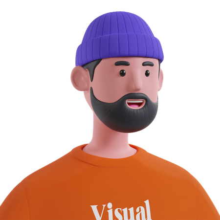 Beard Adult  3D Icon