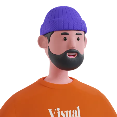 Beard Adult  3D Icon