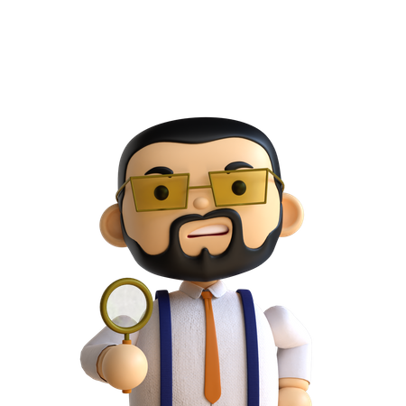 Beard Man  3D Icon