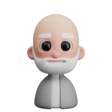 Beard Man  3D Icon