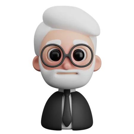 Beard Man  3D Icon