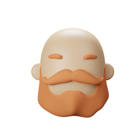 Beard Man  3D Icon