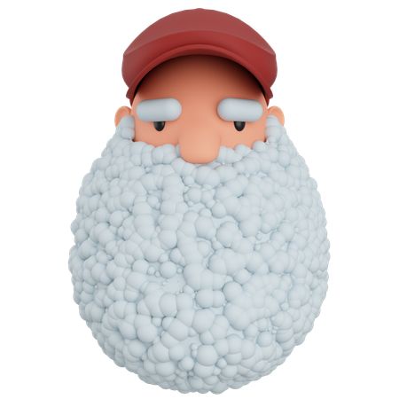 Bearded Man  3D Icon