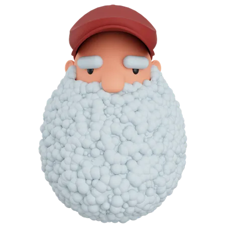 Bearded Man  3D Icon