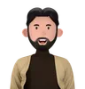 Bearded man wearing sweater