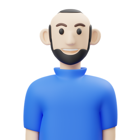 Bearded Men  3D Icon