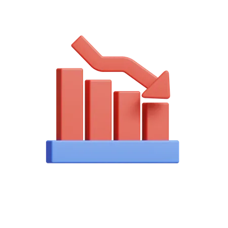 Bearish Chart  3D Icon