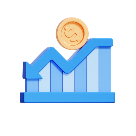 Bearish Market Trend  3D Icon