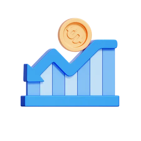 Bearish Market Trend  3D Icon