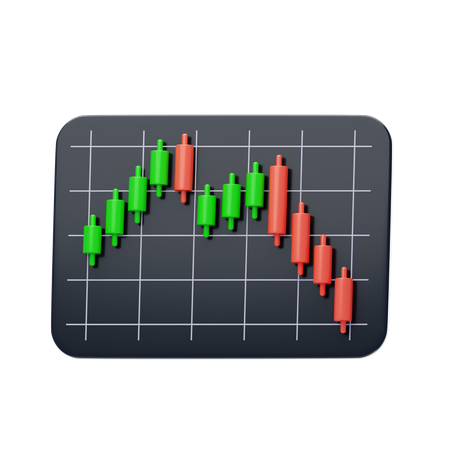 Bearish Mat Hold Pattern  3D Icon