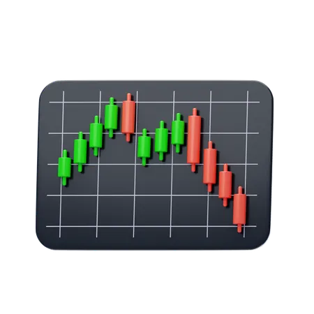 Bearish Mat Hold Pattern  3D Icon