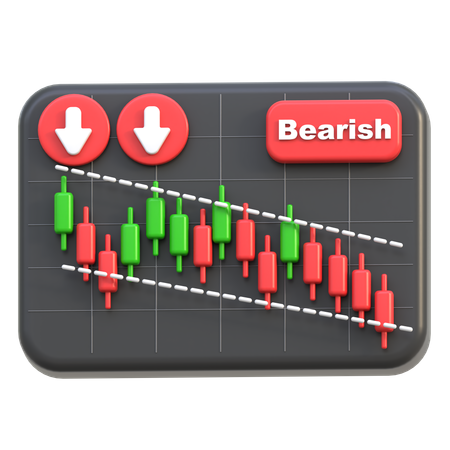 Bearish Trend  3D Icon