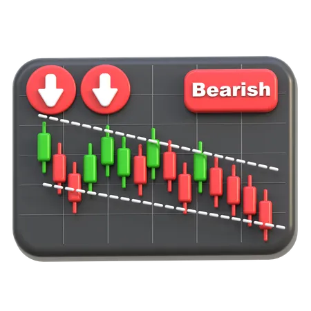 Bearish Trend  3D Icon