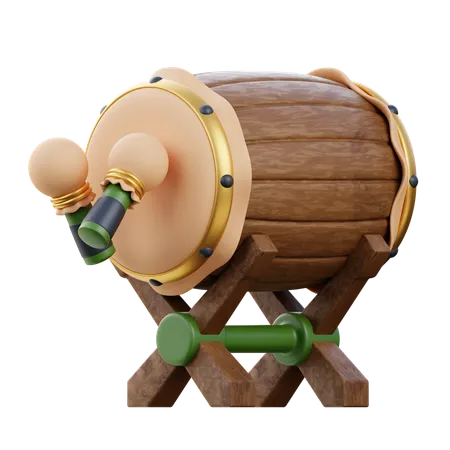 Beating Drum  3D Icon