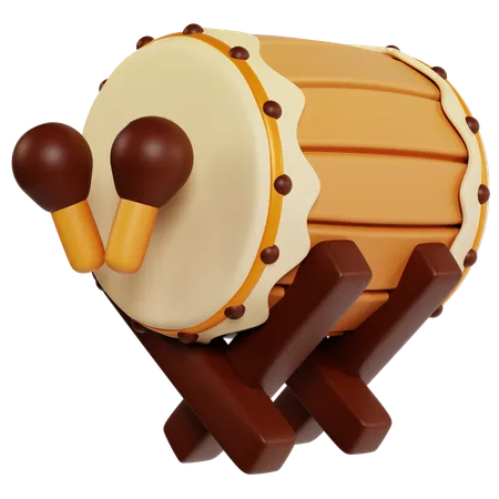 Beating Drum  3D Icon