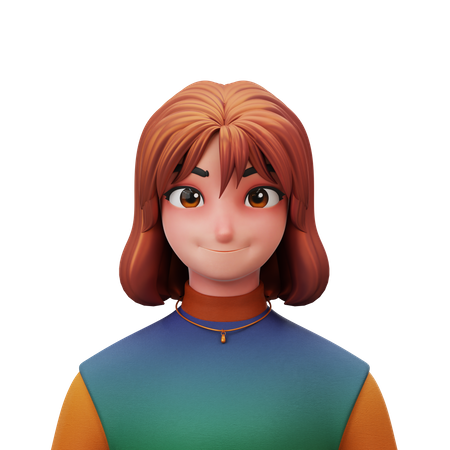 Belle femme  3D Illustration