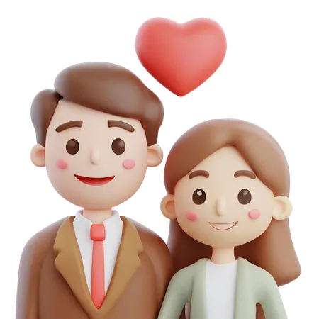 Beautiful Couple  3D Icon