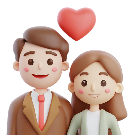 Beautiful Couple  3D Icon