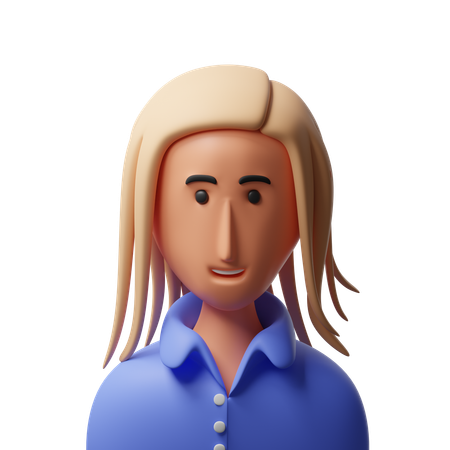 Beautiful Girl avatar  3D Icon