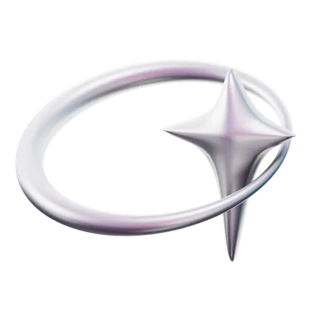 Beautiful Rotating Stars  3D Icon