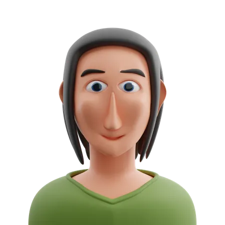 Beautiful Woman Avatar  3D Icon